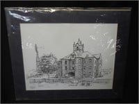 Matted #47/400 McCullough County Courthouse Print