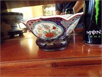 Glazed Oriental bowl