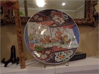 Large glazed Oriental platter