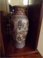 Glazed Oriental vase
