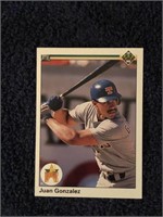 1990 Upper Deck Juan Gonzalez #72 Rookie Card -