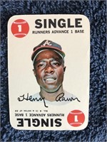 1968 Topps Hank Aaron Playing Card