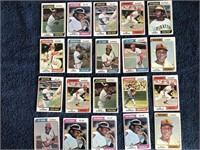 Lot of 20 - 1974 Topps Stars & Rookies