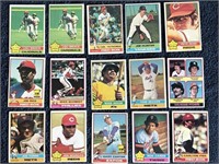 Lot of 15 - 1976 Topps Rookies and Stars