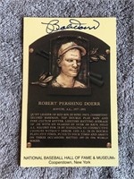 Autographed HOF Postcard - Bobby Doerr