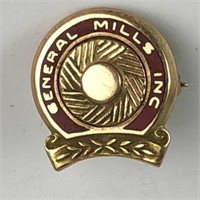 10K Gold General Mills Pin