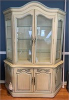 White Furniture Co. Shabby Painted China Cabinet