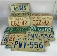 Selection of Vintage License Plates
