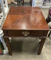 Hickory Chair Co Side Table with Drawer