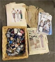 Selection of Sewing Patterns & Thread