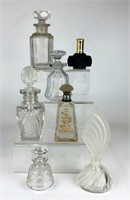 Selection of Glass Perfume Bottles