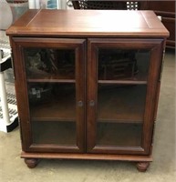 Bombay Display Cabinet with Beveled Glass Doors