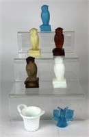 Degenhart Colored Glass Bird Figurines & More