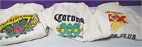 3 Woven Cotton Mexican Baja Beer Ponchos