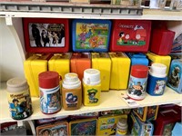Vintage Plastic Lunch Boxes and Thermos