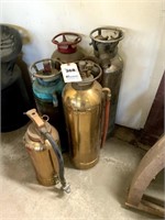 5 Old Fire Extinguishers
