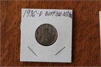 1936D Buffalo Nickel