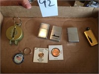 Lighters ~ Compass & Coins (8) PCS