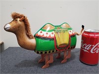 vintage tin camel battery powered/works