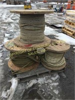 (3) SPOOLS OF MISC ROPE