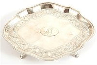19TH C. ROBERT HENNELL III STERLING CONDIMENT TRAY