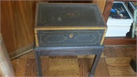 Antique Traveling Box w/ stand