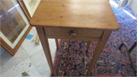 Small 1 Drawer Wood Table