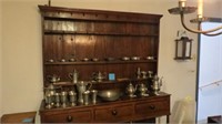 Pewter Hutch Cabinet