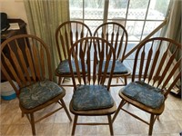 Spindle Back Oak Kitchen Chairs