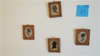 Set of 4 Silhouettes