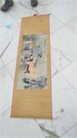 Oriental Bamboo Scroll Painting