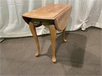 Oak Drop Leaf End Table