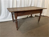 Primitive Walnut Farm Table