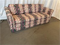 Floral Upholstered Sofa Bed