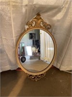Gilt Frame Circular Mirror