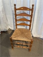 Contemporary Rush Seat Ladderback Chair