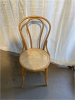Bent Wood Cane Seat Chair