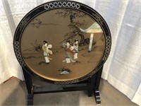 Antique Oriental Geisha-Girl Pattern Table