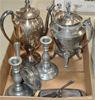 Lot Silver Plate & Pewter items