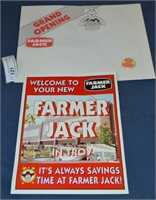Vintage Farmer jack Envelope, Flyer, & Pin