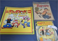 Popeye Metal Sign, Comic, & Kids Book