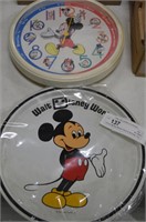 Disney Mickey Mouse Clock & Serving Tray