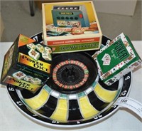 Poker Room Roulette Wheel Dish & Box Games