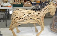 26" Long Driftwood Art Stallion