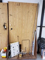 Rolling Pegboard & Contents