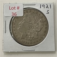 1921-S Morgan Silver Dollar