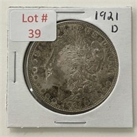 1921-D Morgan Silver Dollar