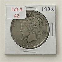 1922 Peace SIlver Dollar