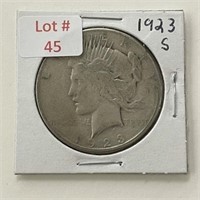 1923-S Peace SIlver Dollar