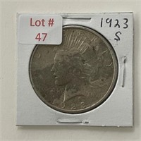 1923-S Peace SIlver Dollar